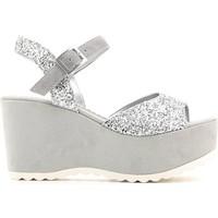 Grace Shoes 220F3C Wedge sandals Women Silver women\'s Sandals in Silver