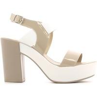 grace shoes 24257 high heeled sandals women taupe womens sandals in gr ...