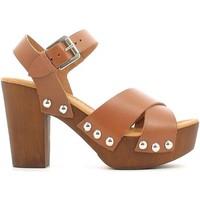 grunland sa1043 high heeled sandals women brown womens sandals in brow ...