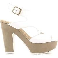 grace shoes p319tc high heeled sandals women bianco womens sandals in  ...