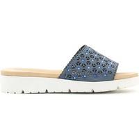 grace shoes 63112 sandals women blue womens mules casual shoes in blue