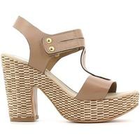 grace shoes 53522 high heeled sandals women taupe womens sandals in gr ...