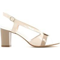 grace shoes e6493 high heeled sandals women beige womens sandals in be ...