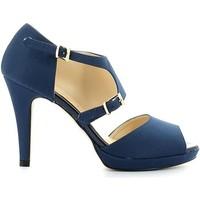 grace shoes 4028 high heeled sandals women blue womens sandals in blue