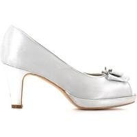 grace shoes 834 decollet women silver womens court shoes in silver