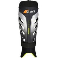 Grays G800 Hockey Shinguards - Black/Neon Yellow