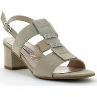 grunland sa1298 high heeled sandals women beige womens sandals in beig ...