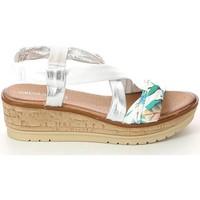 grunland sa1593 wedge sandals women bianco womens sandals in white