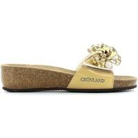 grunland cb0395 sandals women gold womens sandals in gold