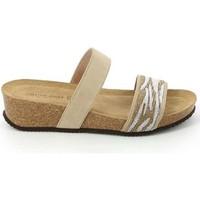 grunland cb1483 sandals women beige womens sandals in beige