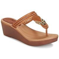 grendha tribal plat fem womens flip flops sandals shoes in brown