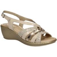 Grace Shoes EL713 Wedge sandals Women Beige women\'s Sandals in BEIGE