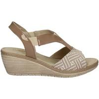 Grace Shoes EL701 Wedge sandals Women Beige women\'s Sandals in BEIGE