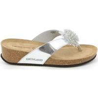 Grunland CB1476 Flip flops Women Silver women\'s Flip flops / Sandals (Shoes) in Silver