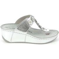 grunland ci1246 sandals women silver womens sandals in silver