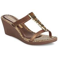 grendha jewel plat womens sandals in brown