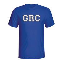 greece country iso t shirt blue