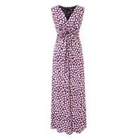 grace purple twist knot maxi dress purple