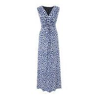 Grace Blue Twist Knot Maxi Dress, Blue