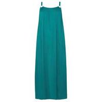 green strappy ring maxi dress teal