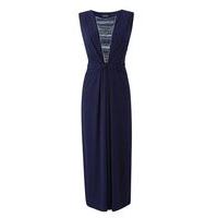 Grace Navy Blue Embellished Maxi Dress, Navy