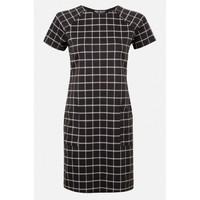 GRID POCKET SHIFT DRESS