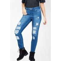 GRETA RIPPED DROPPED HEM JEAN