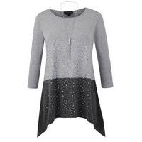 Grace Grey Necklace Tunic, Grey