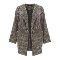 Grey Waterfall Jacket, Black/White