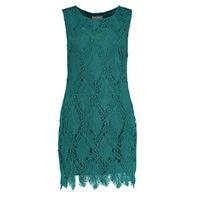 Green Angel Feather Crochet Bodycon Dress