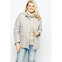 Grey Quilted Jacket