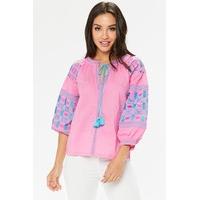 grace pink embroidered blouse