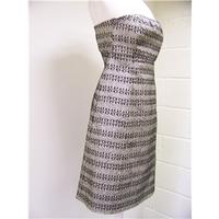 Great plains black and gold viscose mix dress size S Great Plains - Size: S - Metallics - Strapless dress