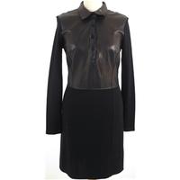 Graham & Spencer USA Size S Long Sleeve Knee Length Dress with Lambskin Front