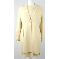 Gracie Collection by Sue Kent, Alresford - Size 14 - Buttermilk - Jacquard Weave Dress & Jacket 2 Piece