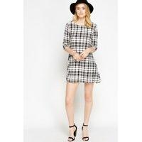 Grid Check A-Line Dress