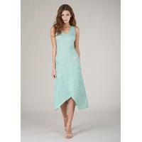 Green Asymmetric Jersey Dress