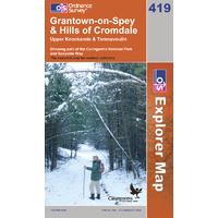 grantown on spey hills of cromdale os explorer active map sheet number ...