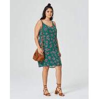 Green Floral Cami Dress