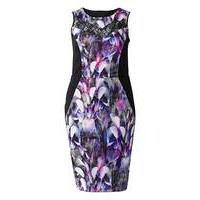 Grazia Orchid Print Bodycon Dress