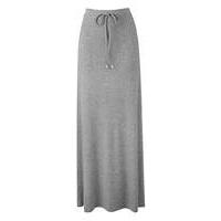 Grey Marl Jersey Maxi Skirt