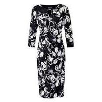 Grace Wrap Dress With Bar Neck Trim