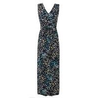 grace multi coloured ditsy print maxi dress green