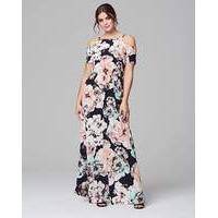 Grazia Floral Print Cold Shoulder Dress