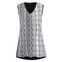 Grace Stripe Contrast Tunic, Black