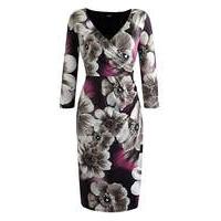 Grace Floral Wrap Print Dress