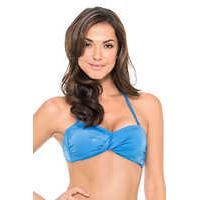 Granada Blue Bandeau Bikini Top