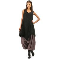 Grizas Tunic in silk and linen VITA women\'s Tunic dress in black