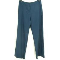 Great Plains - Blue 100% linen Trousers - Size 14