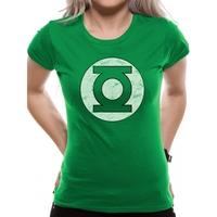 green lantern logo fitted t shirt green small